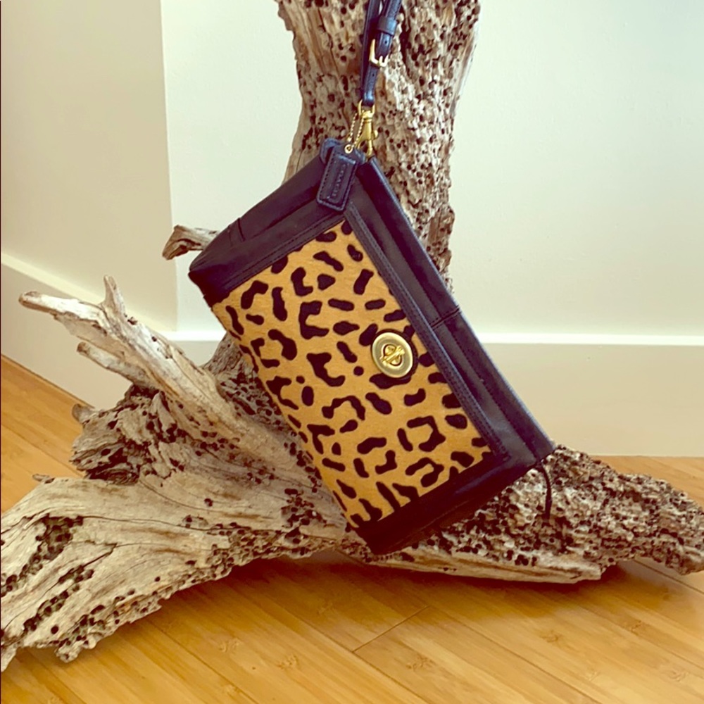 COACH Park Calf Hair Clutch